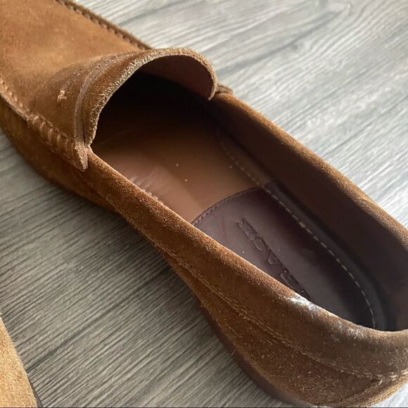 Trask “Sadler” Suede Leather Brown Penny Loafer main image 4